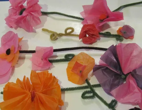 Fiori di carta velina