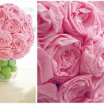 Rose di carta crespa