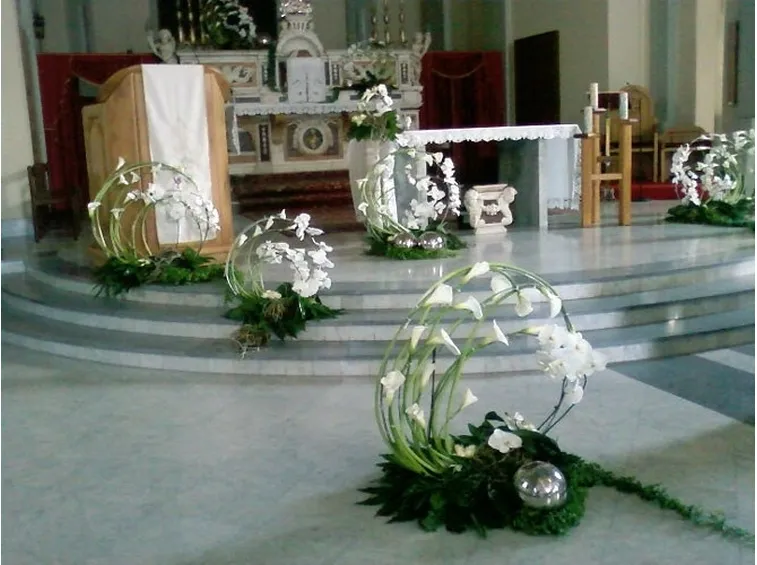 Particolari addobbi per matrimonio in chiesa