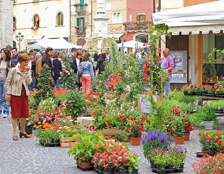 Tipico negozio di fioraio