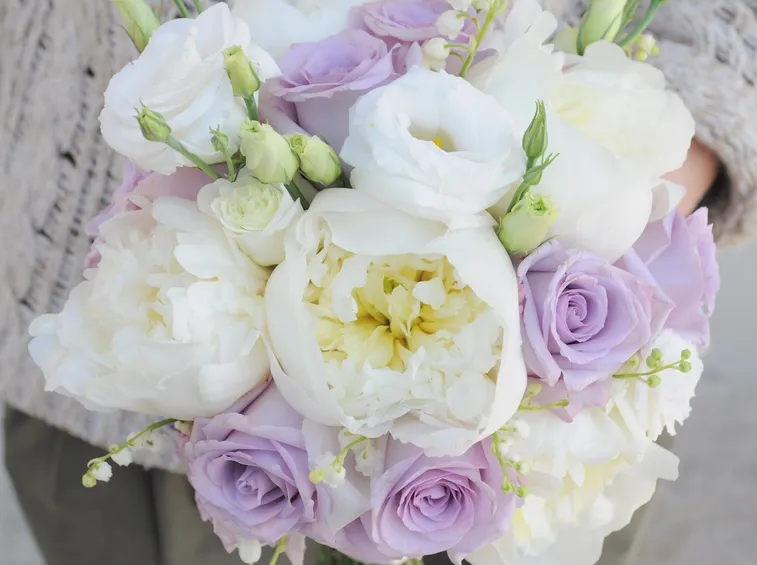 Bouquet con lisianthus
