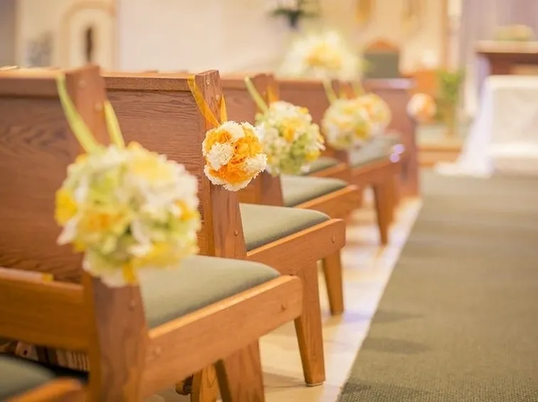 decorazioni per le panche giallo, arancio