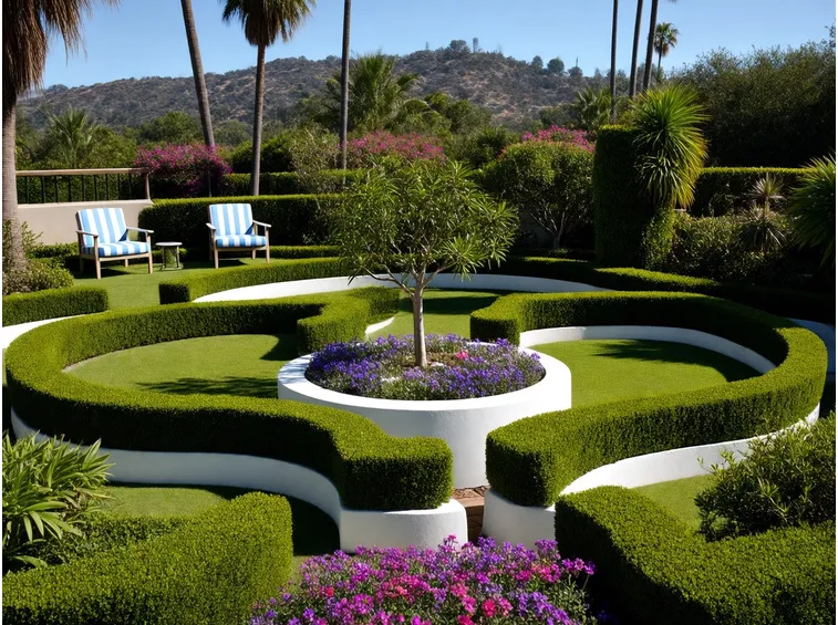 Bellissimo giardino curato
