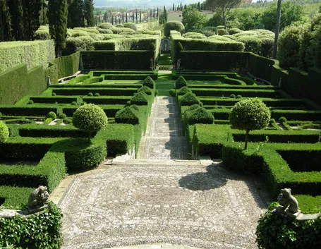 Esmpio lampante di giardino all'italiana