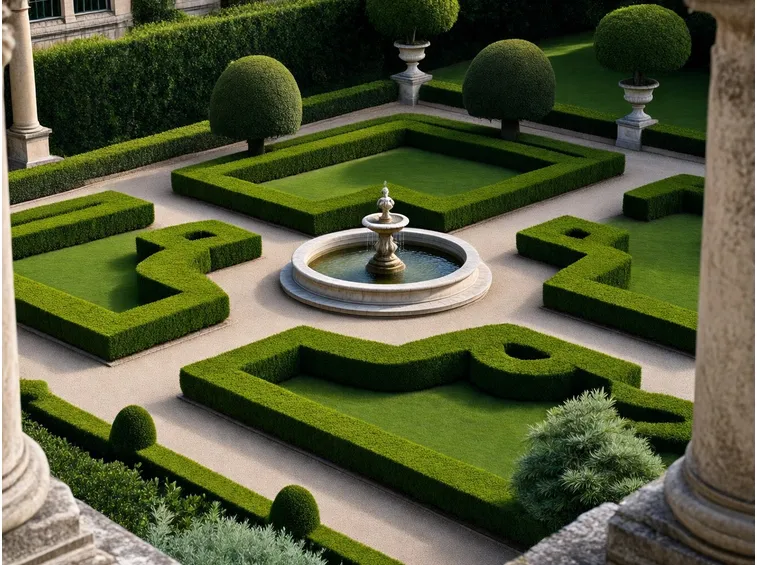 Giardino all'italiana di Villa Salina, vicino Bologna