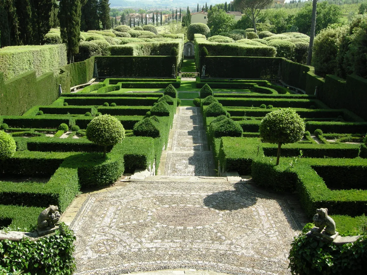 Esmpio lampante di giardino all'italiana