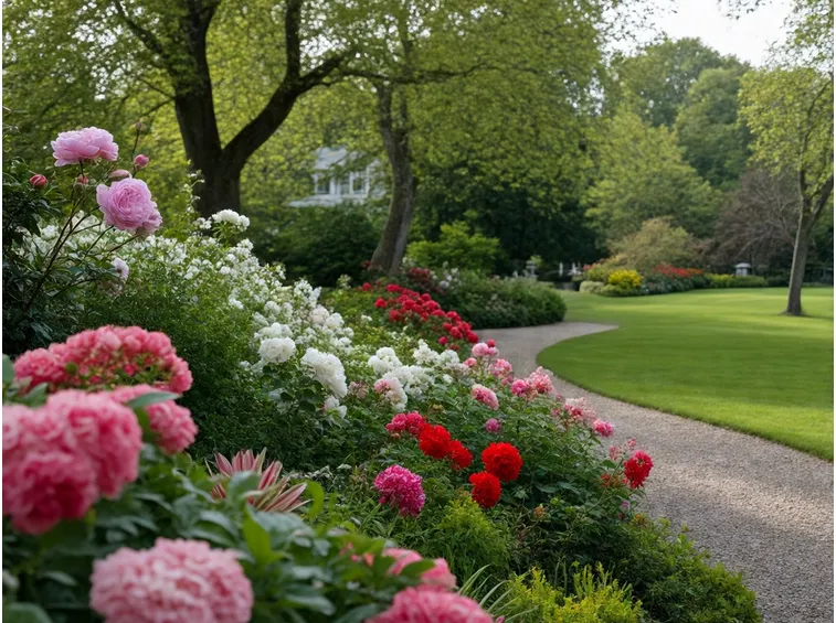 giardino in primavera-estate