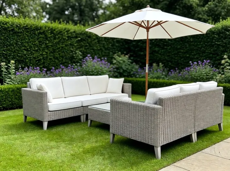 set da giardino con divano