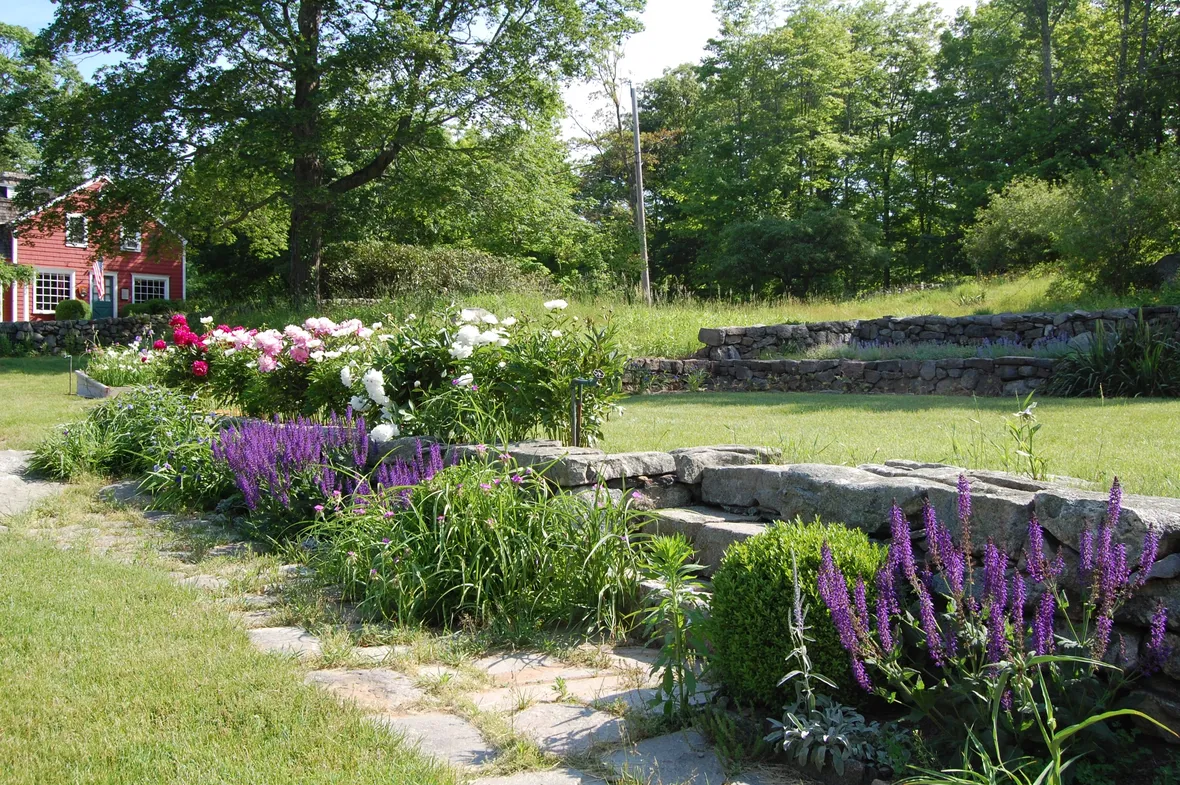 Esempio di un giardino a terrazze