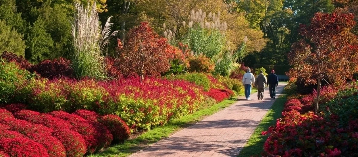 giardino in autunno