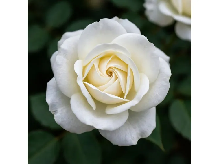 rosa bianca in primo piano