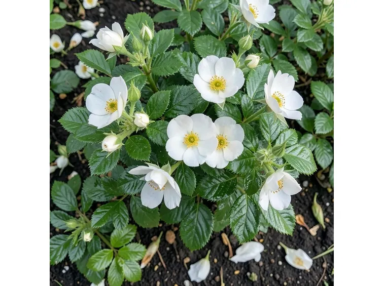 rosaio rose gufo delle nevi
