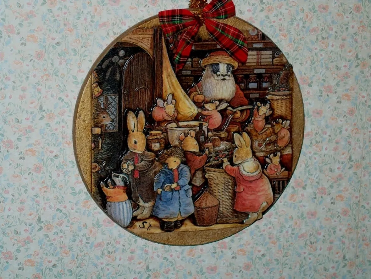 decorazione fatta con decoupage