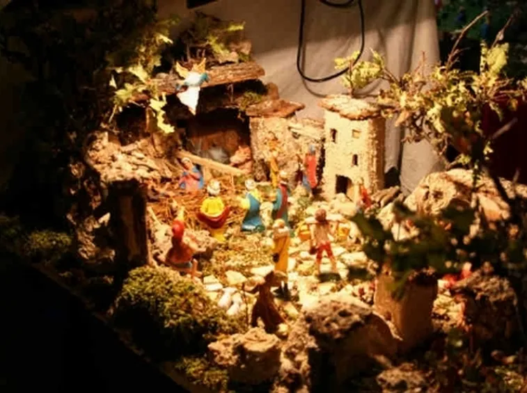 Presepe illuminato