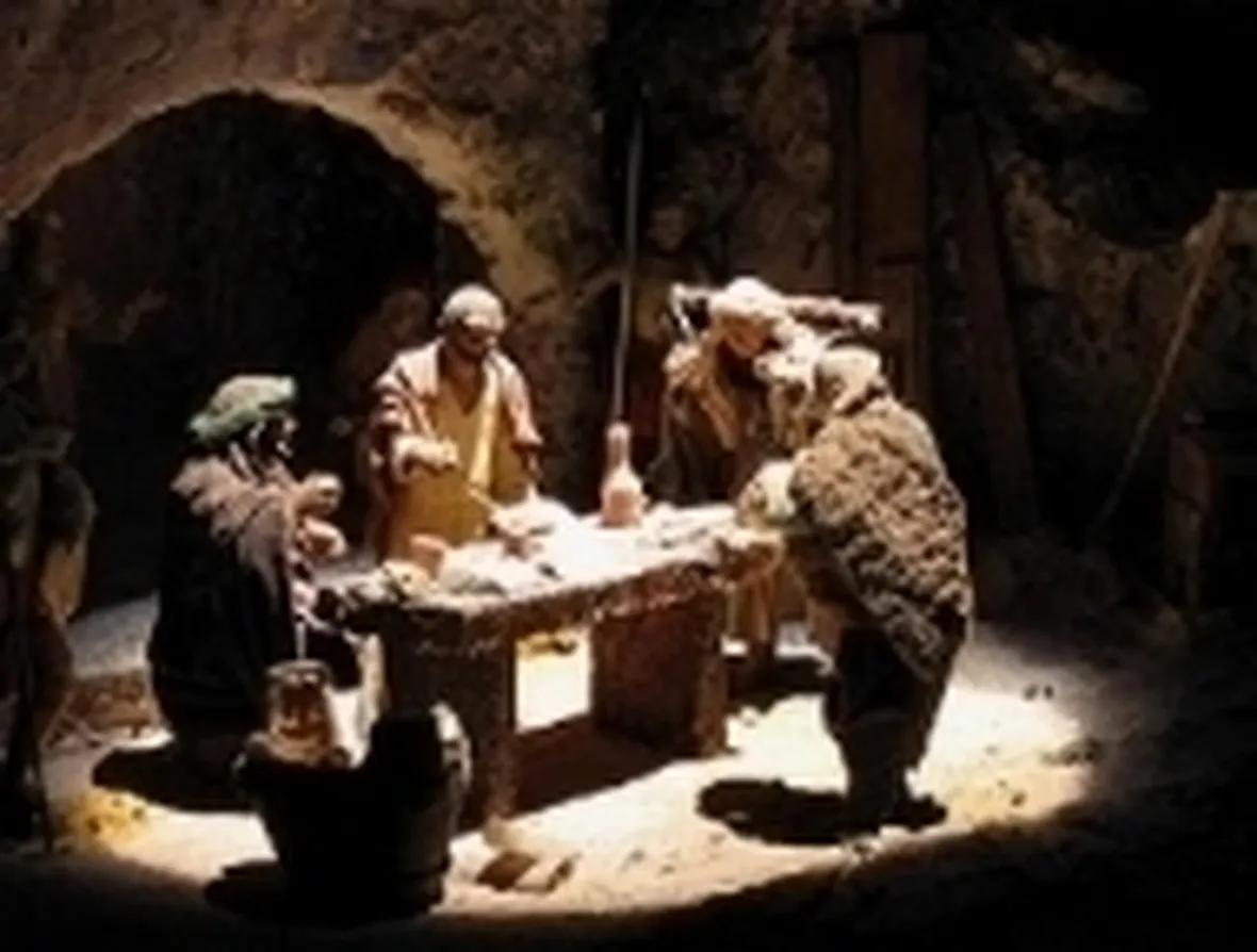 presepe illuminato
