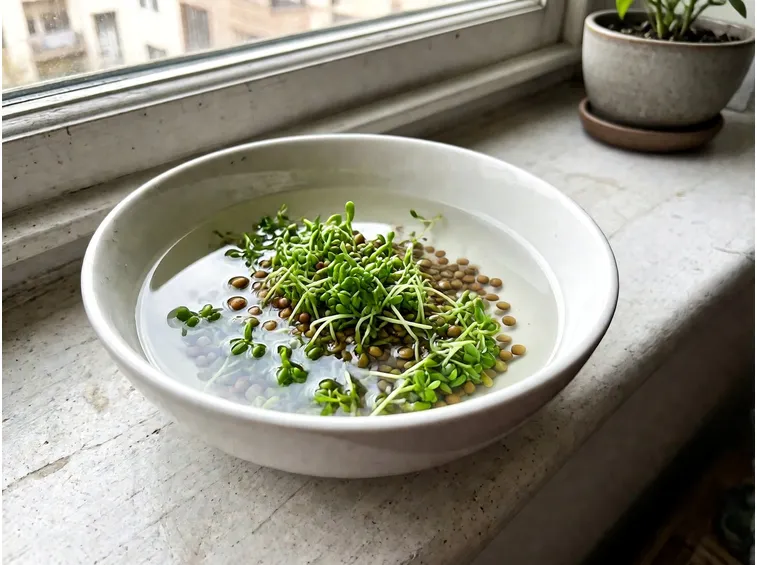 Un prato vivo: grano, lenticchie e piccole tappezzanti coltivate in casa