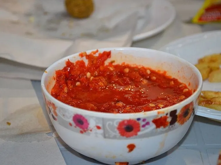 Salsa piccante a base di peperoncino