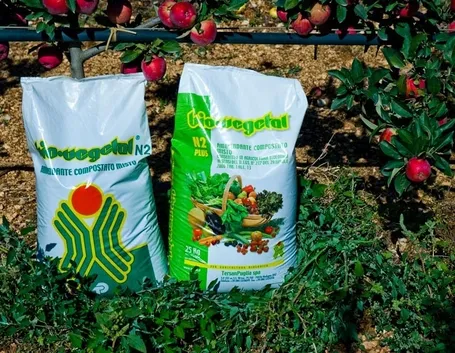 Dettaglio fertilizzante per orto