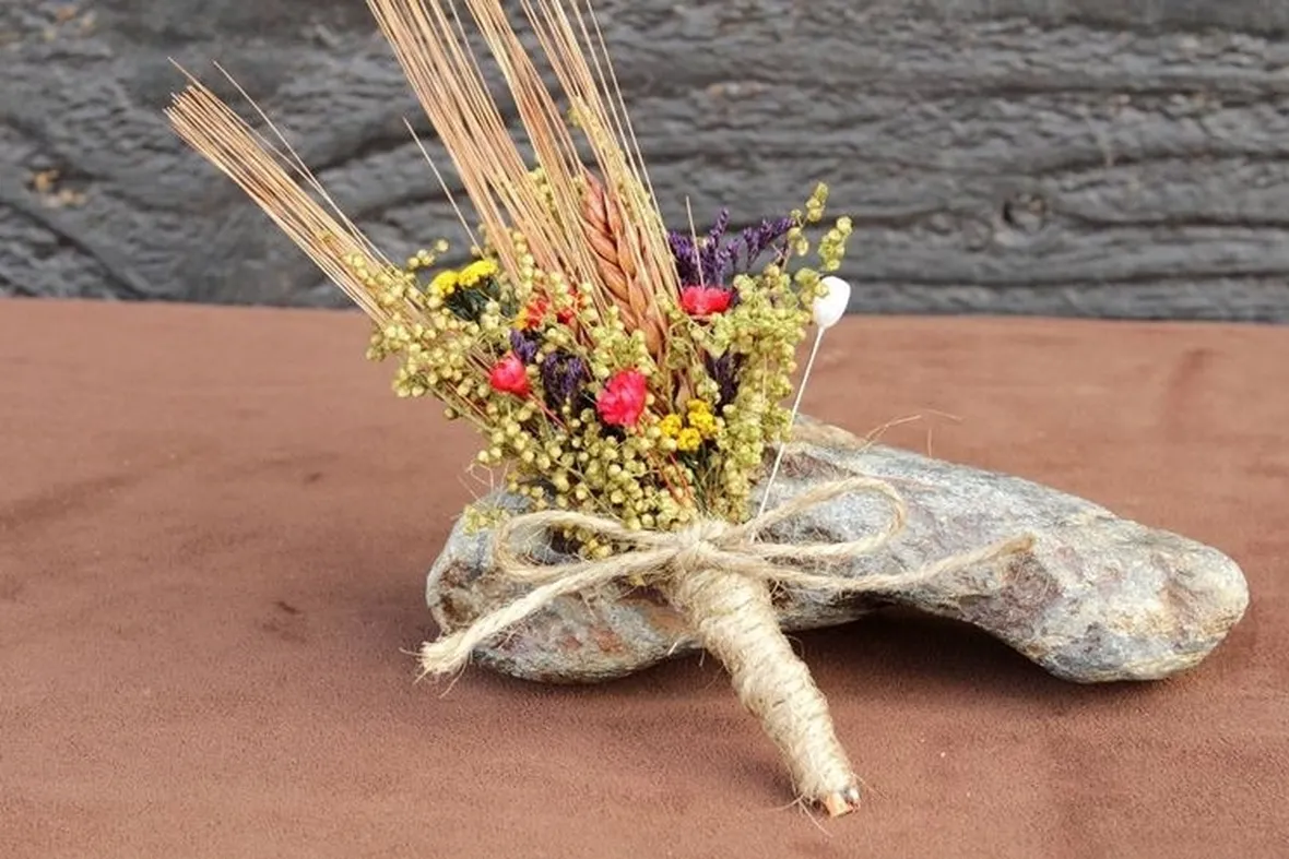 Bouquet con fiori secchi