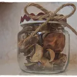 vasetti con fiori secchi