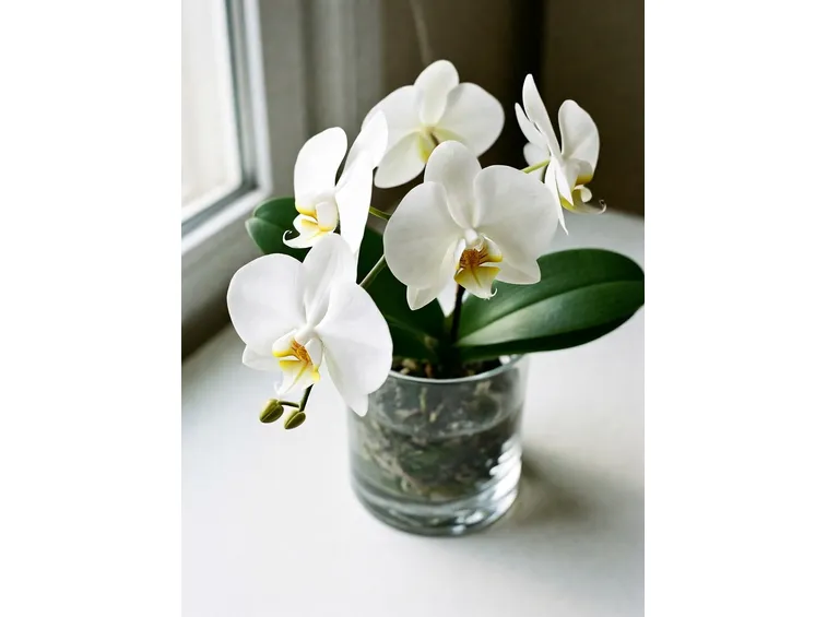 orchidee bianche in vaso