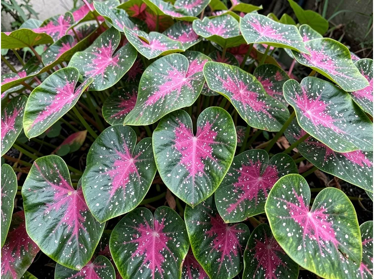 Caladium plant