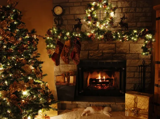 Un tipico albero di Natale