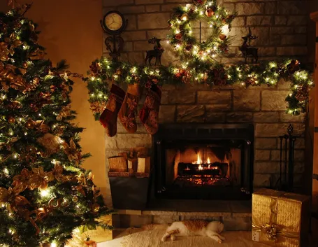 Un tipico albero di Natale