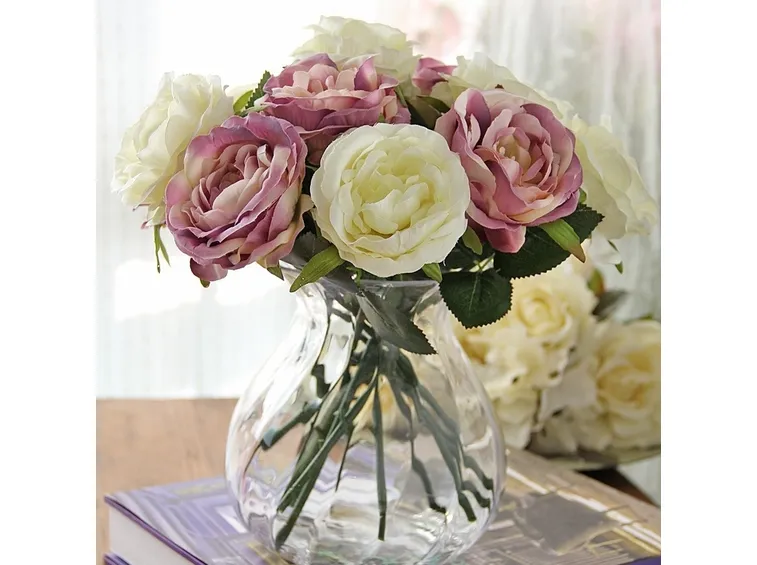 Vaso fiori finti