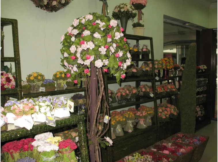 Negozio fiori finti