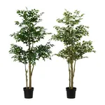 Pianta artificiale IKEA FEJKA, dalle caratteristiche meditarranee. Altezza: 170 cm, diametro vaso: 21 cm.