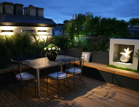 giardino terrazza moderno