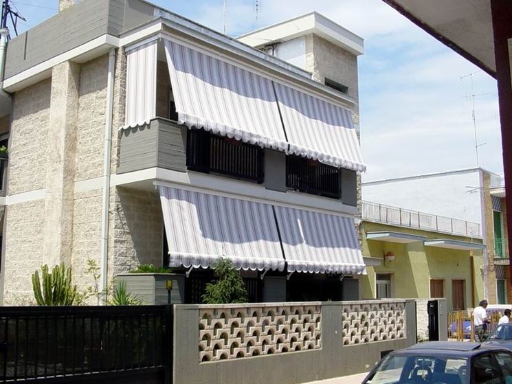 Tenda Frangivento Per Balcone 145x550 Cm - Protezione Antivista Resistente Alle Intemperie Con Anelli In Acciaio Inox - Grigio Chiaro