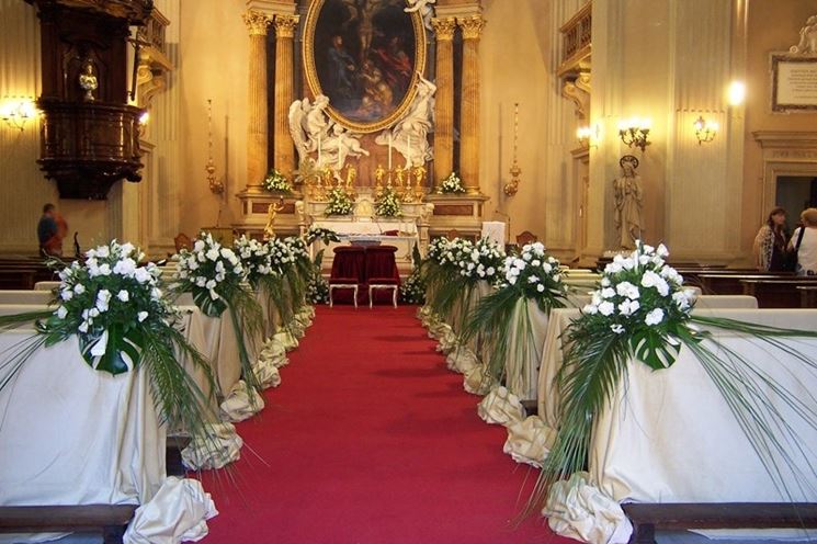 Addobbi per matrimonio in chiesa